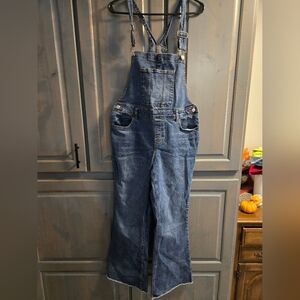 Maurices Blue Denim Overalls Sz 12 Short